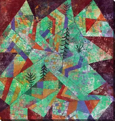 Картина Лесное строительство