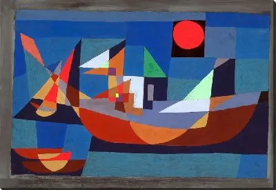 Картина Спящие корабли (Barcos en reposo)