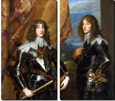 Принц Чарльз Луи (1617-80) и принц Руперт (1619-82)