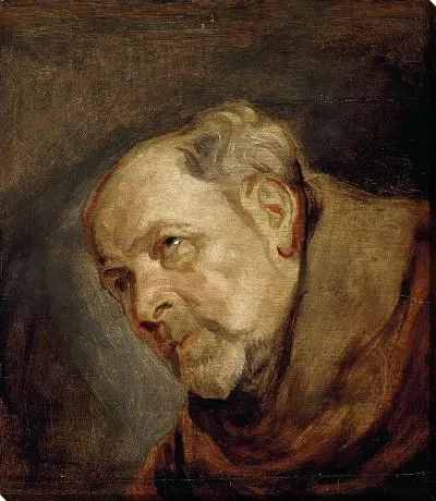 Картина Голова монаха (Ян Мальдерус, епископ Антверпена, в роли Святого Бонавентуры)