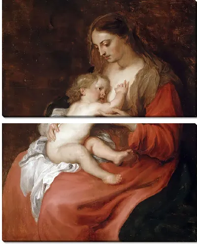 Картина Богоматерь с младенцем-1