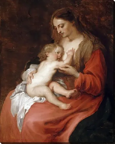 Картина Богоматерь с младенцем-1