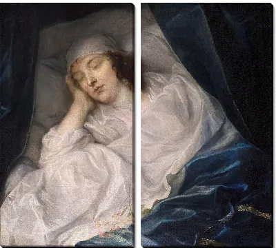 Картина Венеция, леди Дигби, на смертном одре
