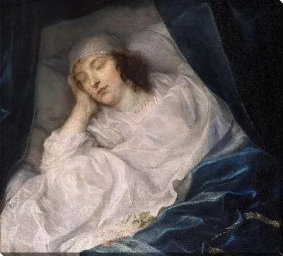 Картина Венеция, леди Дигби, на смертном одре