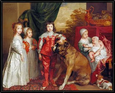 Пять старших детей Карла I