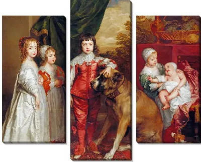 Пять старших детей Карла I