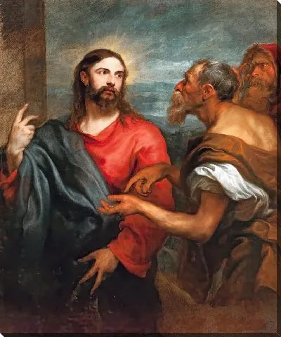 Картина Христос Монеты