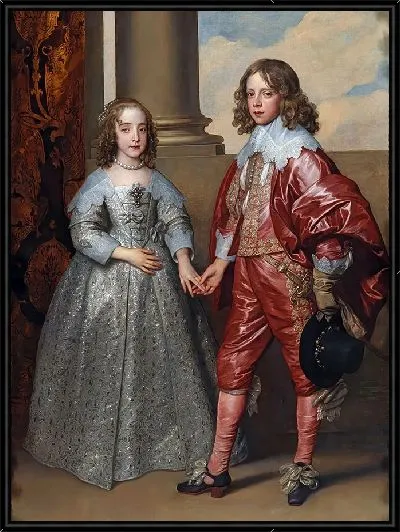 Картина Вильгельм II, принц Оранский, и его невеста Мария Стюарт