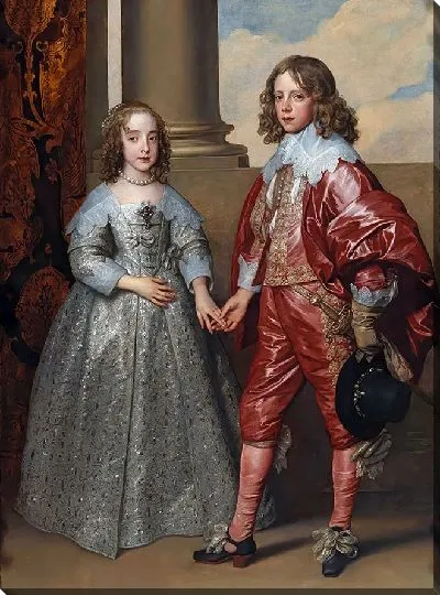 Картина Вильгельм II, принц Оранский, и его невеста Мария Стюарт