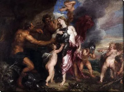 Картина Венера в мастерской Вулкана (Фетида получает оружие для Ахилла от Гефеста)