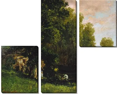 Картина Край бассейна (Au Bord de l'Etang)
