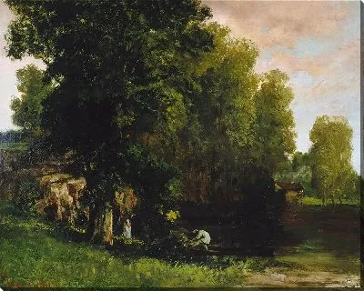 Картина Край бассейна (Au Bord de l'Etang)