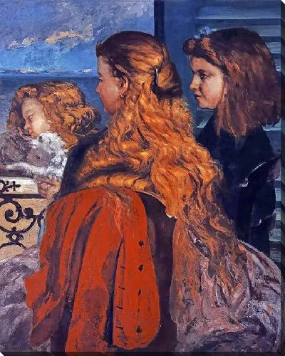 Картина Три молодые англичанки у окна