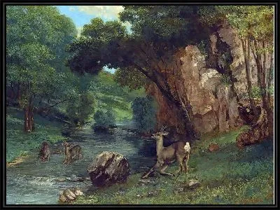 Косуля у ручья