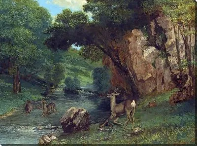 Косуля у ручья