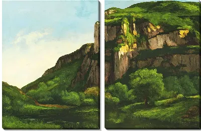 Картина Скалы в Мутье