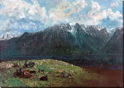 Картина Панорамный вид на Альпы