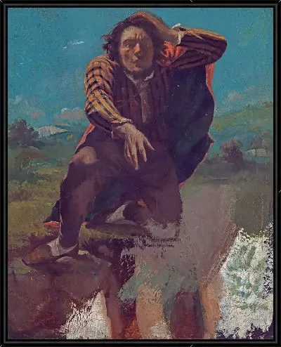Картина На краю скалы