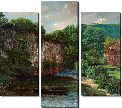 Картина Скала Ораге, долина Мезьер, Ду