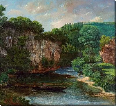 Картина Скала Ораге, долина Мезьер, Ду