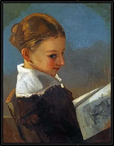 Картина Жюльет Курбе в десятилетнем возрасте