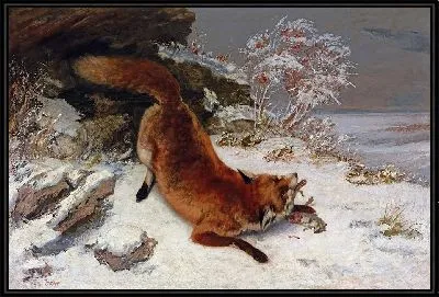 Лиса в снегу