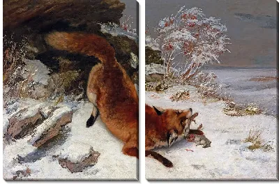 Лиса в снегу