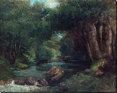 Картина Ручей в лесу