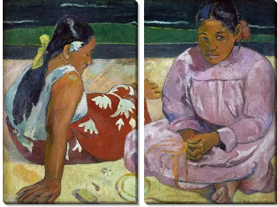 Таитянские женщины на пляже, 1891 г.