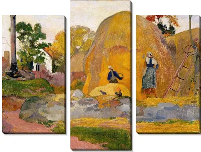 Картина Желтые стоги или Светлый урожай