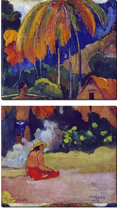 Картина Пейзаж на Таити (Махана Маа)