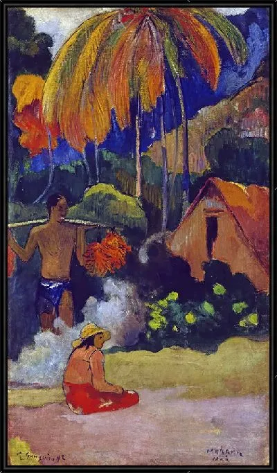 Картина Пейзаж на Таити (Махана Маа)