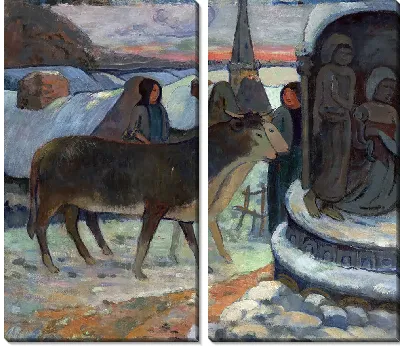 Картина Рождественская ночь (Благословение волов)
