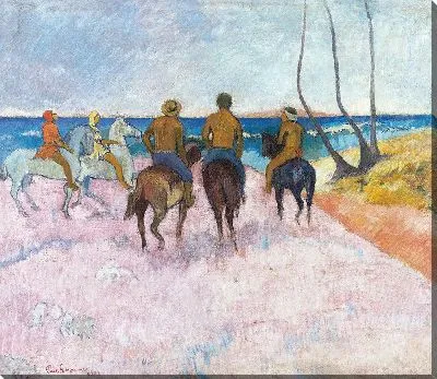 Картина Всадники на пляже