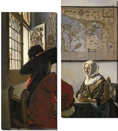 Офицер и смеющаяся девушка