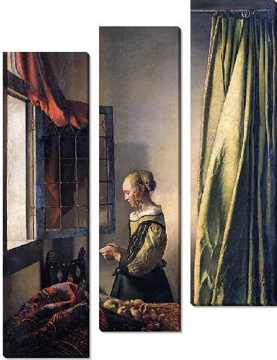 Картина Девочка, читающая письмо у открытого окна