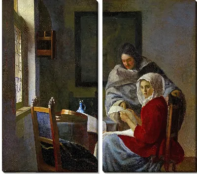 Картина Девушка, прерванная музыкой №1