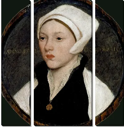 Портрет молодой женщины в белой шапке