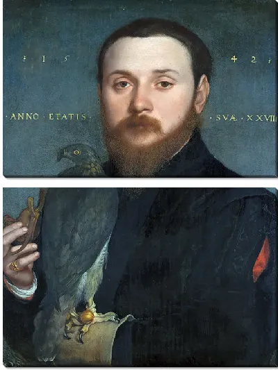 Картина Портрет дворянина с ястребом