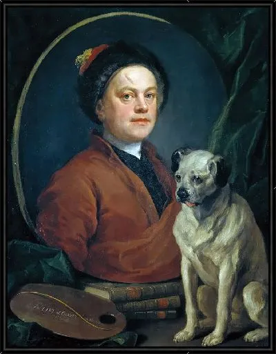 Картина Художник и его мопс