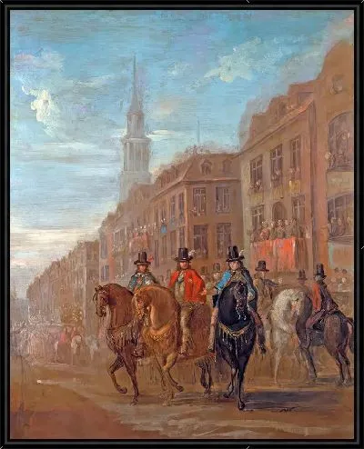 Картина Реставрационная процессия Карла II в Чипсайде