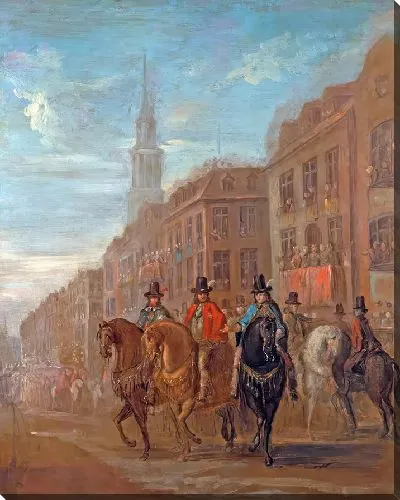 Картина Реставрационная процессия Карла II в Чипсайде