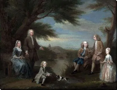 Джон и Элизабет Джеффрис и их дети