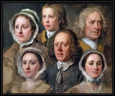 Головы шести слуг Хогарта