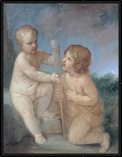 Картина Младенец Иисус и Святой Иоанн