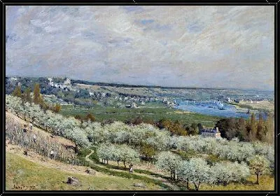 Терраса в Сен-Жермен, весна