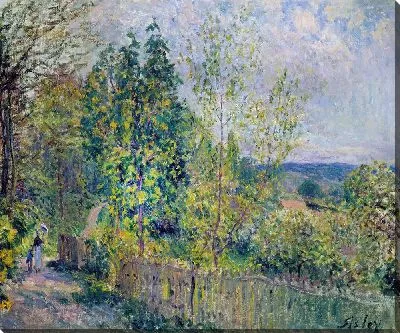 Картина Дорога в лесу