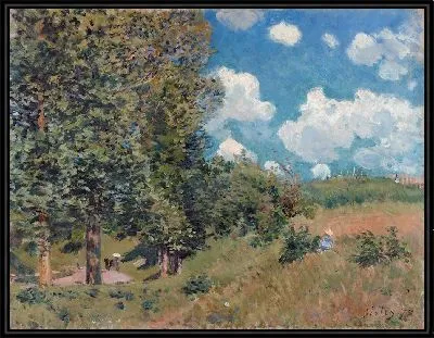 Картина Дорога из Версаля в Сен-Жермен