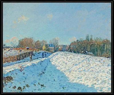 Эффект снега в Лувесьене