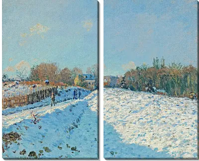 Эффект снега в Лувесьене